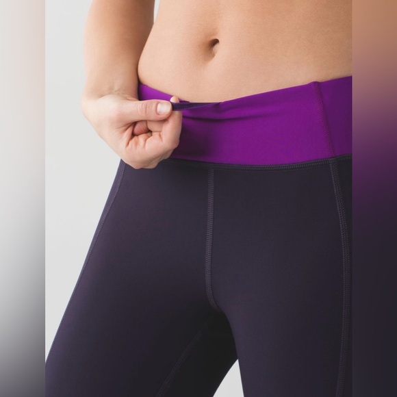 Lululemon tight stuff reflective tight grape black tender violet purple - Picture 4 of 15